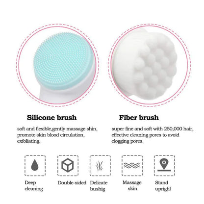 Brosse Nettoyante 3D Silicone Double Face